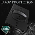 Shockproof Pancerne Etui z Paskiem, Uchwytem do Lenovo Tab M10 Plus 10.3 czarne