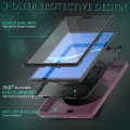 Shockproof Pancerne Etui z Paskiem, Uchwytem do Lenovo Tab M10 Plus 10.3 fioletowo-czarne