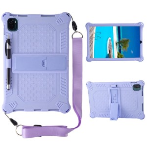 Shockproof  Pancerne Etui z Paskiem do Xiaomi Pad 5 / Pad 5 Pro fioletowe