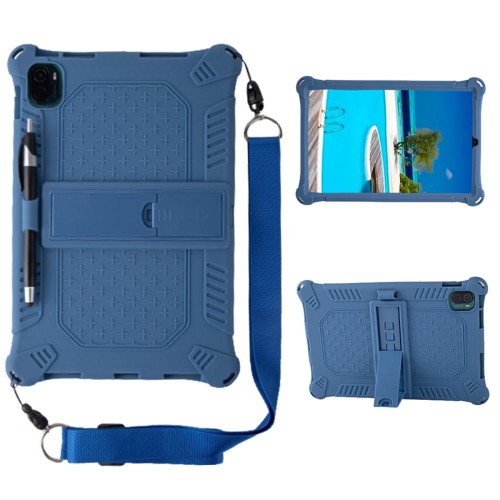 Shockproof Pancerne Etui z Paskiem do Xiaomi Pad 5 / Pad 5 Pro granatowe