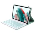 Miętowe Etui Klawiatura Samsung Galaxy Tab A8 10.5 2021