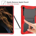 Shockproof Pancerne Etui Obudowa do Samsung Galaxy Tab S8 Ultra czerwone