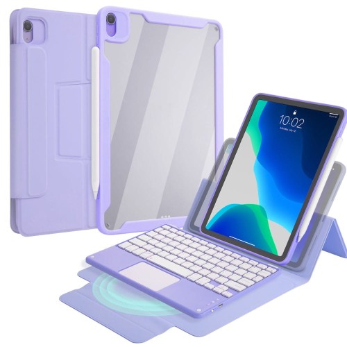 Fioletowe Etui Obudowa Klawiatura do iPad Air 10.9 2022/2020