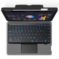JIUYU Czarne Etui Podświetlana Klawiatura do iPad Pro 12.9 2021/2020 /2018