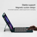 JIUYU Zielone Etui Podświetlana Klawiatura do iPad Pro 12.9 2021/2020 /2018 blackish green