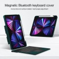 JIUYU Zielone Etui Podświetlana Klawiatura do iPad Pro 12.9 2021/2020 /2018 blackish green