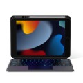 JIUYU Czarne Etui Podświetlana Klawiatura do iPad 9/8/7 10.2