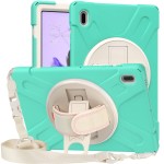 Shockproof Pancerne Etui Obudowa z Paskiem do Samsung Galaxy Tab S7 FE 5G / Plus miętowe 