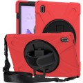 Shockproof Pancerne Etui Obudowa z Paskiem do Samsung Galaxy Tab S7 FE 5G / Plus czerwone