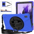 Shockproof Pancerne Etui Obudowa z Paskiem do Samsung Galaxy Tab S7 FE 5G / Plus granatowe