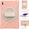 Shockproof Pancerne Etui Obudowa z Paskiem do Samsung Galaxy Tab S7 FE 5G / Plus różowe