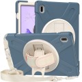 Shockproof Pancerne Etui Obudowa z Paskiem do Samsung Galaxy Tab S7 FE 5G / Plus szare