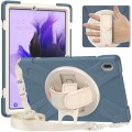 Shockproof Pancerne Etui Obudowa z Paskiem do Samsung Galaxy Tab S7 FE 5G / Plus szare