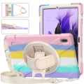 Shockproof Pancerne Etui Obudowa z Paskiem do Samsung Galaxy Tab S7 FE 5G / Plus kolorowe