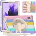 Shockproof Pancerne Etui Obudowa z Paskiem do Samsung Galaxy Tab S7 FE 5G / Plus kolorowe