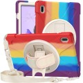 Shockproof Pancerne Etui Obudowa z Paskiem do Samsung Galaxy Tab S7 FE 5G / Plus kolorowe