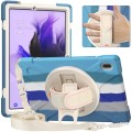 Shockproof Pancerne Etui Obudowa z Paskiem do Samsung Galaxy Tab S7 FE 5G / Plus kolorowe