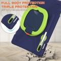 Shockproof Pancerne Etui z Paskiem do Samsung Galaxy Tab S8 11 cali granatowo-zielone