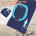 Shockproof Pancerne Etui z Paskiem do Samsung Galaxy Tab S8 / Tab S8 5G granatowo-niebieskie