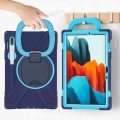 Shockproof Pancerne Etui z Paskiem do Samsung Galaxy Tab S8 / Tab S8 5G granatowo-niebieskie