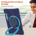 Shockproof Pancerne Etui z Paskiem do Samsung Galaxy Tab S8 / Tab S8 5G granatowo-niebieskie