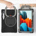 Shockproof Pancerne Etui z Paskiem do Samsung Galaxy Tab S8 11 / Tab S8 5G czarno-szare