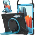 Shockproof Pancerne Etui z Paskiem do Samsung Galaxy Tab S8 / Tab S8 5G niebiesko-czarne