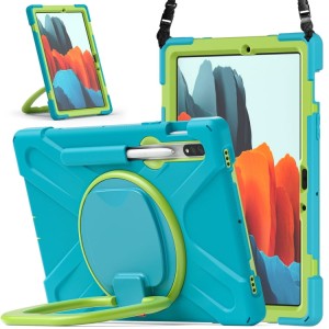 Shockproof  Pancerne Etui z Paskiem do Samsung Galaxy Tab S8 / Tab S8 5G zielone