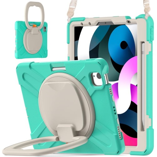 Shockproof Pancerne Etui z Paskiem do iPad Air 10.9 2020/2022 zielone