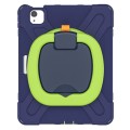 Shockproof Pancerne Etui z Paskiem do iPad Air 10.9 2020/2022 granatowo-zielone