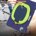 Shockproof Pancerne Etui z Paskiem do iPad Air 10.9 2020/2022 granatowo-zielone