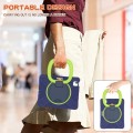 Shockproof Pancerne Etui z Paskiem do iPad Air 10.9 2020/2022 granatowo-zielone