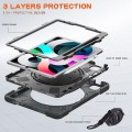 Shockproof Pancerne Etui z Paskiem do iPad Air 10.9 2020/2022 czarne
