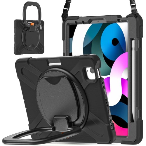Shockproof Pancerne Etui z Paskiem do iPad Air 10.9 2020/2022 czarne