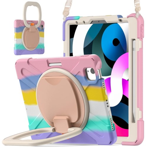 Shockproof Pancerne Etui z Paskiem do iPad Air 10.9 2020/2022 kolorowe