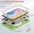 Shockproof Pancerne Etui z Paskiem do Samsung Galaxy Tab S6 Lite zielone