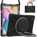 Shockproof Pancerne Etui z Paskiem do Samsung Galaxy Tab S6 Lite czarno-szare