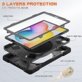 Shockproof Pancerne Etui z Paskiem do Samsung Galaxy Tab S6 Lite czarno-szare