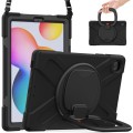 Shockproof Pancerne Etui z Paskiem do Samsung Galaxy Tab S6 Lite czarne
