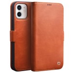 QIALINO Skórzane Etui Pokrowiec do  iPhone 12 Mini brązowe