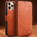 QIALINO Skórzane Etui Pokrowiec do iPhone 12 Mini brązowe