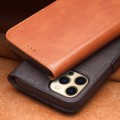 QIALINO Skórzane Etui Pokrowiec do iPhone 12 Mini czarne