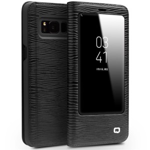 Skórzane Etui Pokrowiec QIALINO Samsung Galaxy S8 czarne