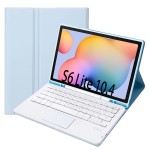 Niebieskie Etui Bezprzewodowa Klawiatura TouchPad Samsung Galaxy Tab S6 Lite
