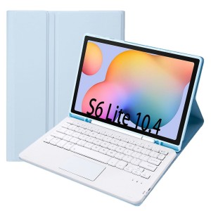Niebieskie Etui Bezprzewodowa Klawiatura TouchPad Samsung Galaxy Tab S6 Lite