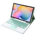 Miętowe Etui Bezprzewodowa Klawiatura TouchPad Samsung Galaxy Tab S6 Lite