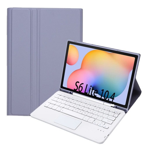 Fioletowe Etui Bezprzewodowa Klawiatura TouchPad Samsung Galaxy Tab S6 Lite