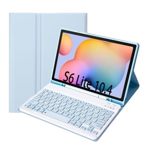 Niebieskie Etui Bezprzewodowa Klawiatura Samsung Galaxy Tab S6 Lite