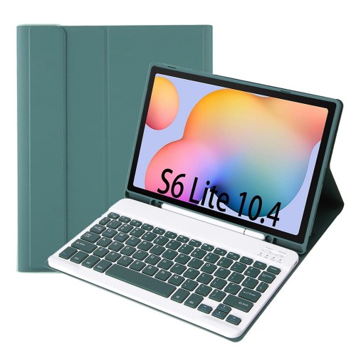 Zielone Etui Bezprzewodowa Klawiatura Samsung Galaxy Tab S6 Lite