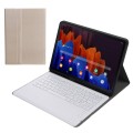 Złote Etui Klawiatura Pen Slot do Samsung Galaxy Tab S8+